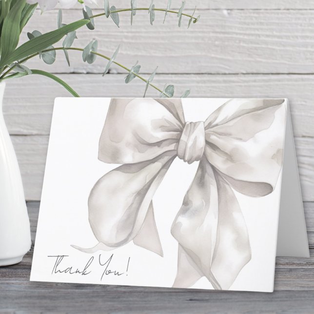 Personalised Elegant Bow Thank You (Personalized Elegant Bow Thank You )