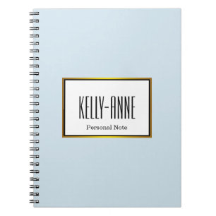 Personalised Elegant Chic Pastel Watercolor Notebook