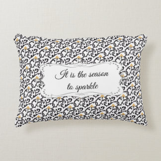 Personalised Elegant Christmas Pattern Decorative Cushion