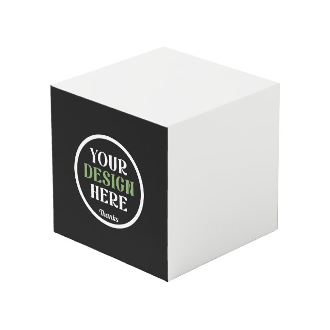 Personalised, Elegant, Classic, Wedding Gifts Cube (Front Angled)