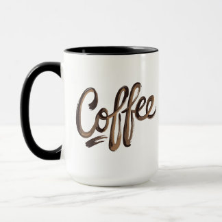 Personalised Elegant Coffee Monogram Mug
