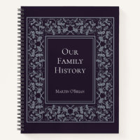 Personalised Elegant Family History Journal