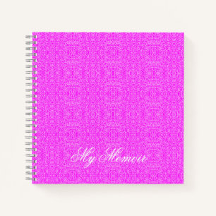 Personalised Elegant Fine Art Pattern Pink Journal
