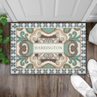 Personalised Elegant Flowery Geometric Shapes 