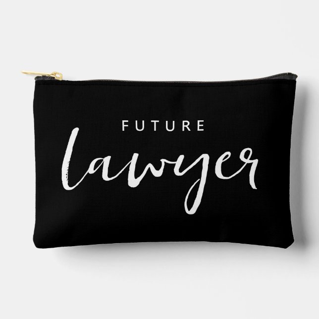 Personalised Elegant Future Lawyer Accessory Pouch (Front)
