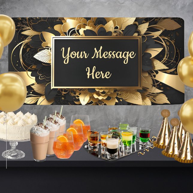 Personalised Elegant Gold Banner (Creator Uploaded)