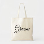Personalised Elegant groom wedding Adult gift Tote Bag<br><div class="desc">Personalised Elegant groom wedding tote bag</div>