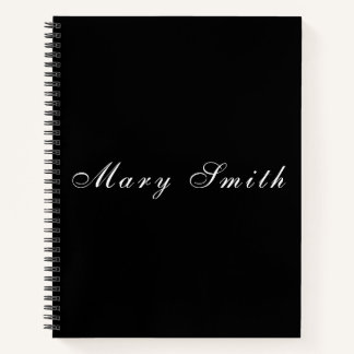 Personalised Elegant Handwritten Name Spiral  Notebook