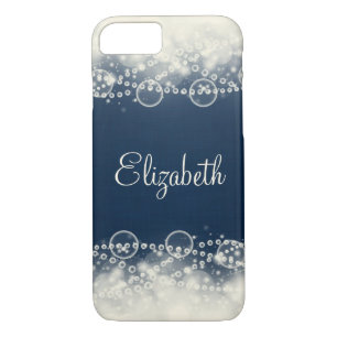 Personalised Elegant Lace and Pearls Case-Mate iPhone Case