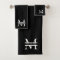 Personalised Elegant Monogram and Name Black
