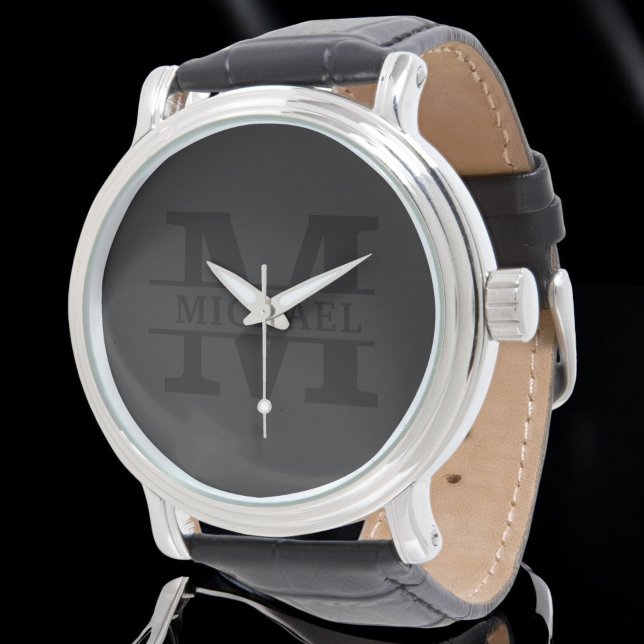 Personalised Elegant Monogram and Name Watch (Creator Uploaded)