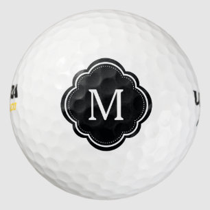 Personalised Elegant Monogram Golf Balls