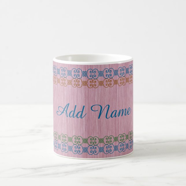 Personalised Elegant Multi-Colour Coffee Mug (Center)