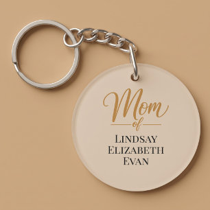 Personalised Elegant Mum Key Ring