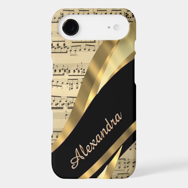 Personalised elegant music sheet Case-Mate iPhone case (Back)