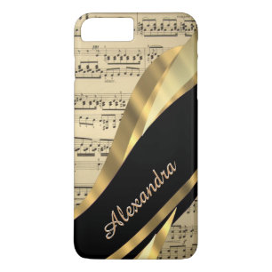 Personalised elegant music sheet Case-Mate iPhone case