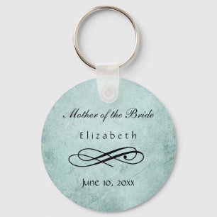 Personalised Elegant Name Wedding Favour Key Ring