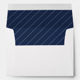 Personalised Elegant Navy Blue Wedding Envelope