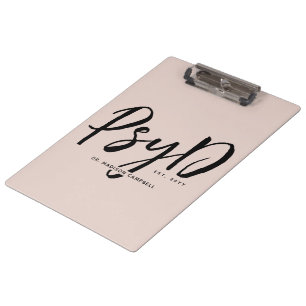 Personalised Elegant PsyD Doctor of Psychology Clipboard