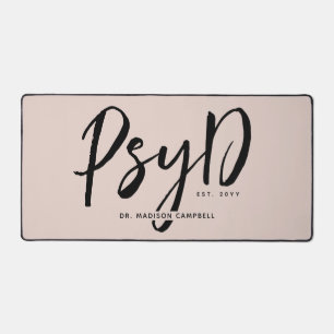 Personalised Elegant PsyD Doctor of Psychology Desk Mat