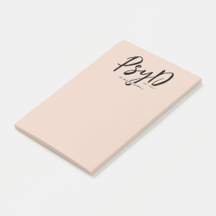 Personalised Elegant PsyD Doctor of Psychology Post-it Notes