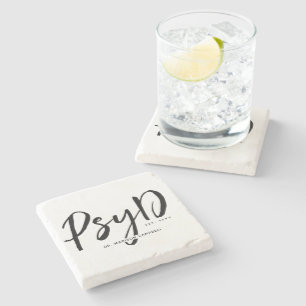 Personalised Elegant PsyD Doctor of Psychology Stone Coaster