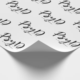 Personalised Elegant PsyD Doctor of Psychology Wrapping Paper