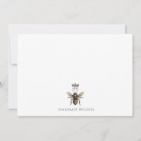 Personalised Elegant Queen Bee Crown Logo