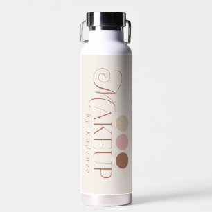 Personalised Elegant Readymade Logo Makeup Artist Water Bottle