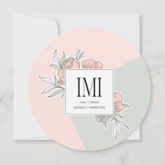 Personalised Elegant Rustic Modern Wedding Invitat Invitation