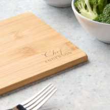 Personalised Elegant Script Chef