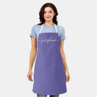 Personalised elegant script name violet adult