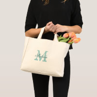 Personalised elegant teal monogram small tiny