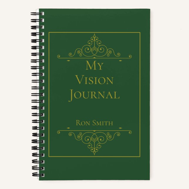 Personalised Elegant Vision Journal (Front)