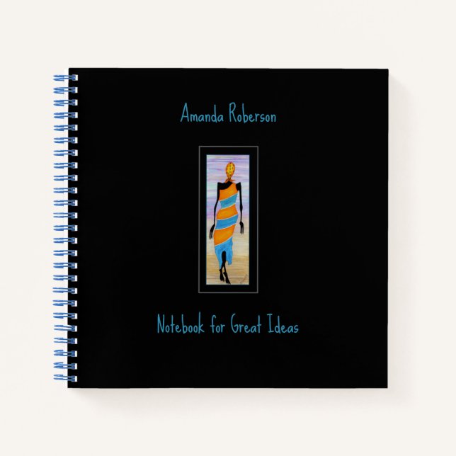 Personalised, Elegant Walker Spiral Notebook (Front)