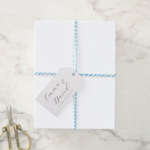 Personalised Elegant Wedding Gift Tags