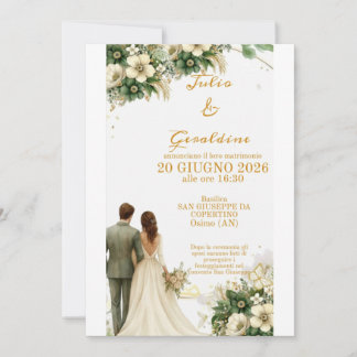Personalised Elegant Wedding Invitation