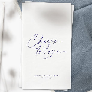 Personalised Elegant Wedding Paper Guest Towel Napkin