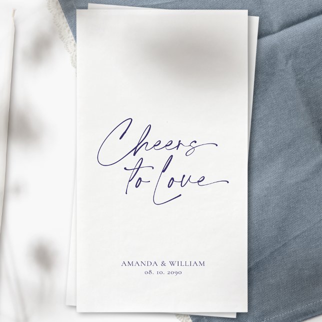 Personalised Elegant Wedding Paper Guest Towel Napkin (Creator Uploaded)