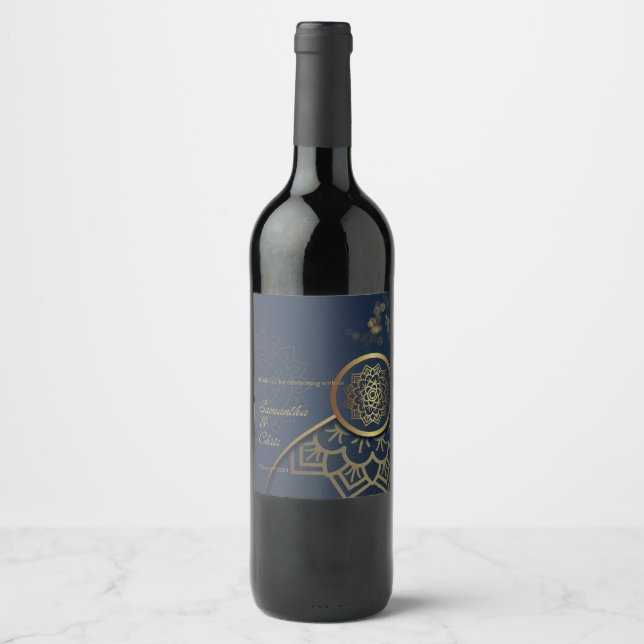 Personalised Elegant Wine Label (Front)