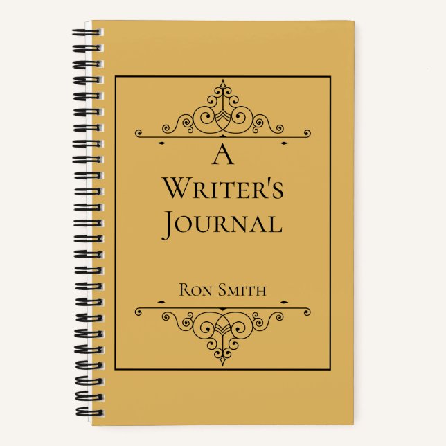 Personalised Elegant Writing Journal for Authors (Front)