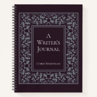 Personalised Elegant Writing Notebook for Authors