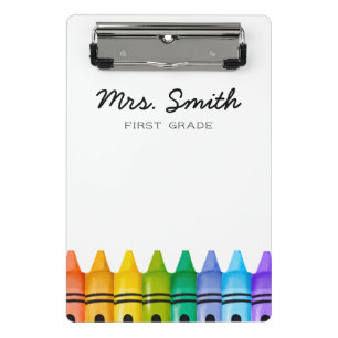 Personalised Elementary Primary Teacher Name Mini Clipboard