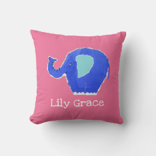 Personalised Elephant Cushion Pillow