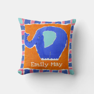 Personalised Elephant Cushion Pillow