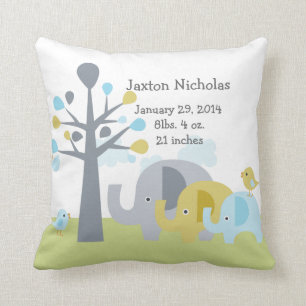 Personalised Elephant Love Pillow Keepsake