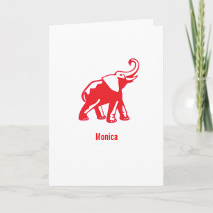 Personalised Elephant note cards