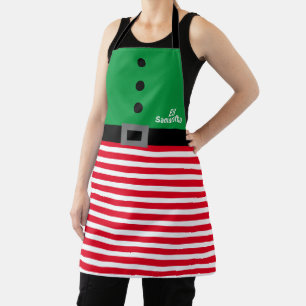 Personalised Elf Christmas Apron