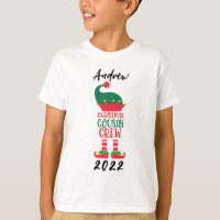 Personalised Elf Christmas Cousin Crew