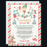 Personalised Elf Goodbye Letter Elf Holiday Card<br><div class="desc">Personalised Elf Goodbye Letter Elf Holiday Card</div>